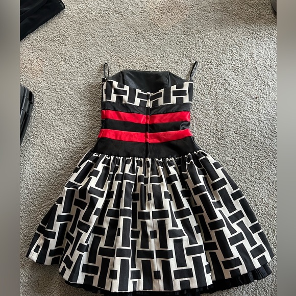 Retro Jessica McClintock corset mini dress. Size 4 - Picture 6 of 7